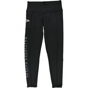MSX Womens Baltimore Ravens Tapered Compression Leggings Athletic Pants, NWT